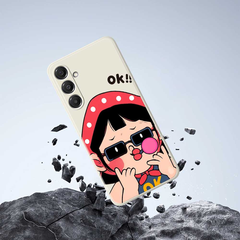 For Samsung Galaxy A16 5G/4G Case Cute Kid Pattern Printing Straight Edge TPU Phone Back Cover