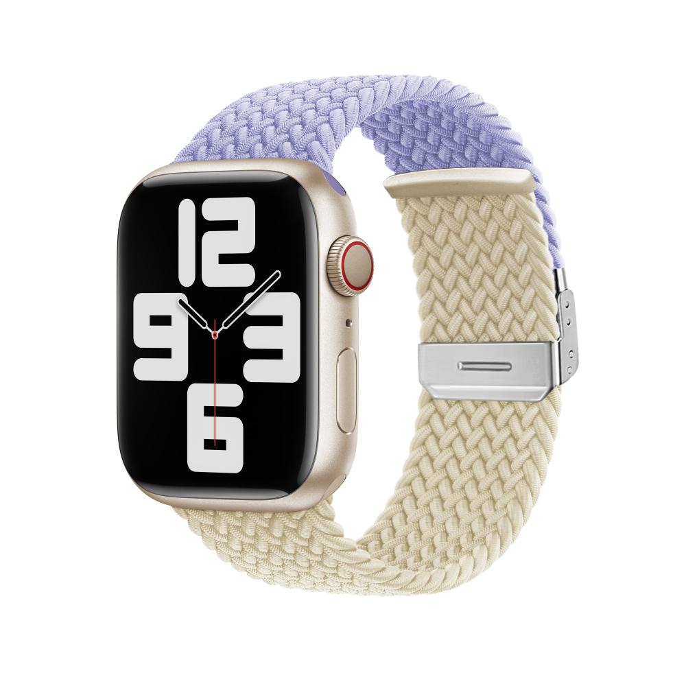 Braided Nylon Strap For Apple Watch Band Ultra 10 9 8 7 49mm 46mm 45mm 44mm Adjustable wristband 6 5 4 SE 41mm 42mm 40mm Correa