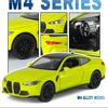 1:32 M4 sports car Toy Car Model Alloy Diecast Sound Light Models Vehicle Toys for Boys Birthday Gift