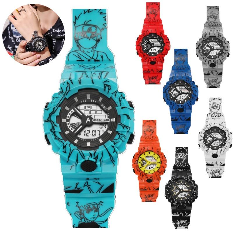 Sveglia Orologio Luce Notturna Spirale Naruto Per Bambini, Studenti E Appassionati Di Sport
