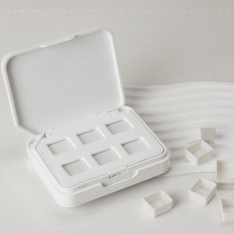 Six-Grid Empty Nail Cushion Pat Pat Gel Jar Box For Nail Manicure Diy Fast Painting Gel Solid Uv Varnishes Ombre Gel Nail Polish
