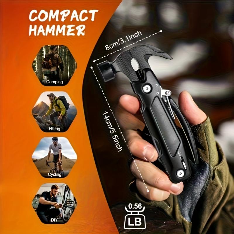 1pc 12-in-1 Multi-Function Hammer, Essential Tool for Home and Car | Includes Hammer, Pliers, Screwdriver & 8 Functions