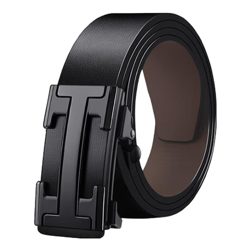 Romon Men s Automatic Buckle Leather Belt 120cm