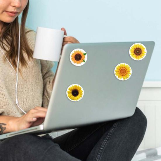 500 Pcs Self-Adhesive Label Stickers Waterproof Removable Heart/Star/Round/Pet Paw Shaped Stickers Roll for Laptops Water Bottles Scrapbooking Crafts