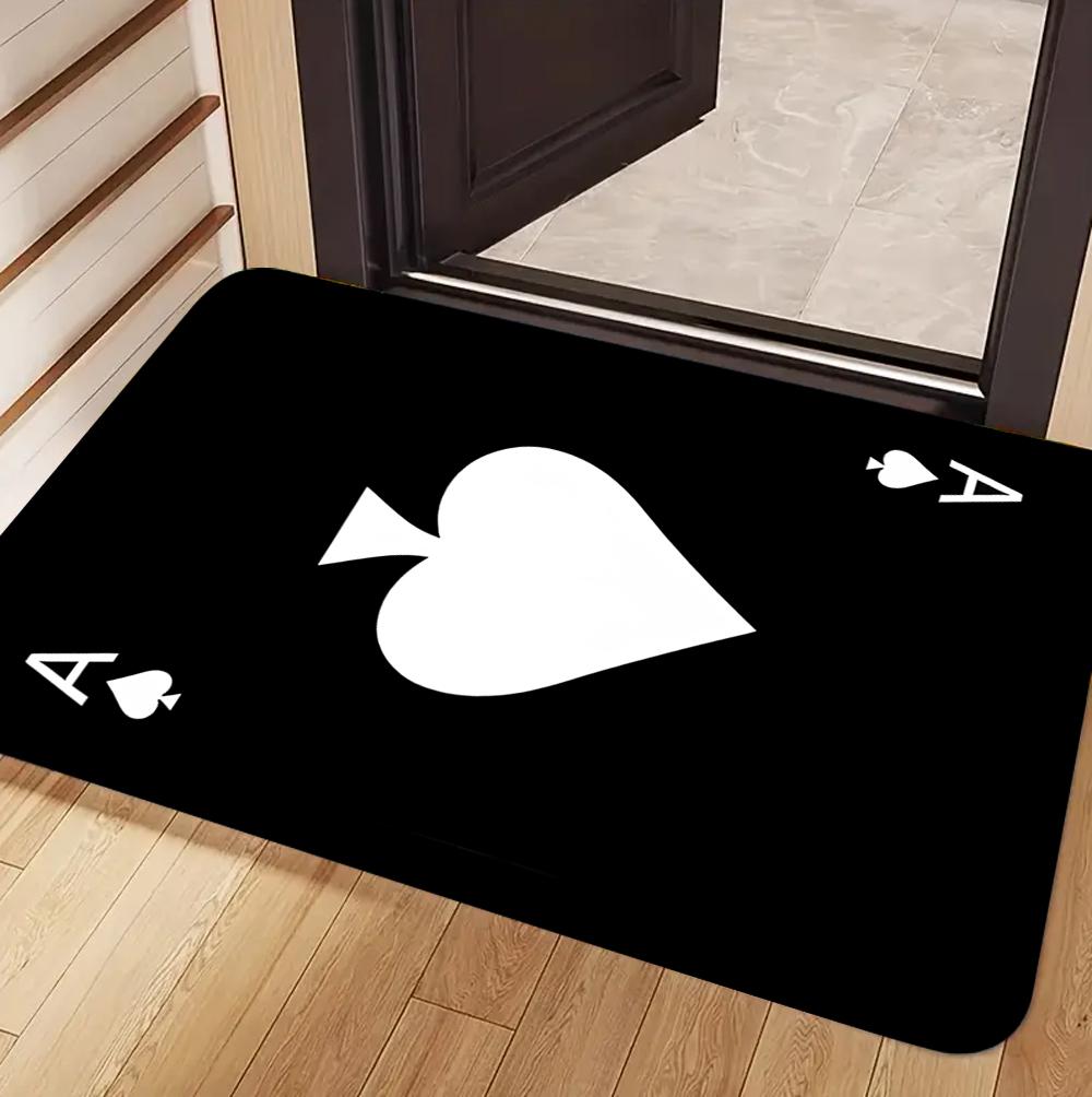 Welcome & Friends Theme Carpet Mat Rug Stylish Home Decoration with Colorful Word Cloud & Classic TV Show Print for Entryway