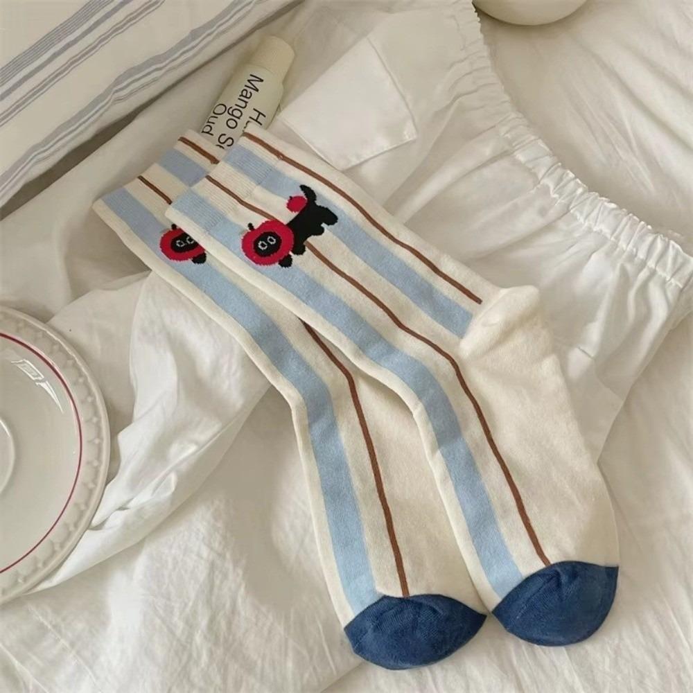 

Cotton Striped Socks Cartoon Long Socks Cute Women Socks Striped
