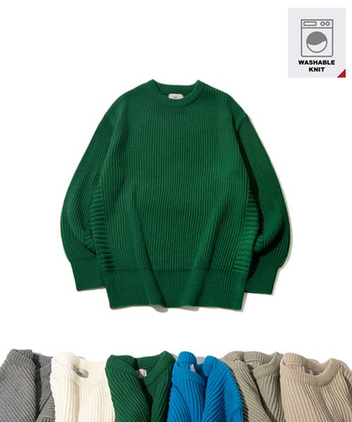 U And Lc Washable All-Round Knit [7 Colors] Ivory/M