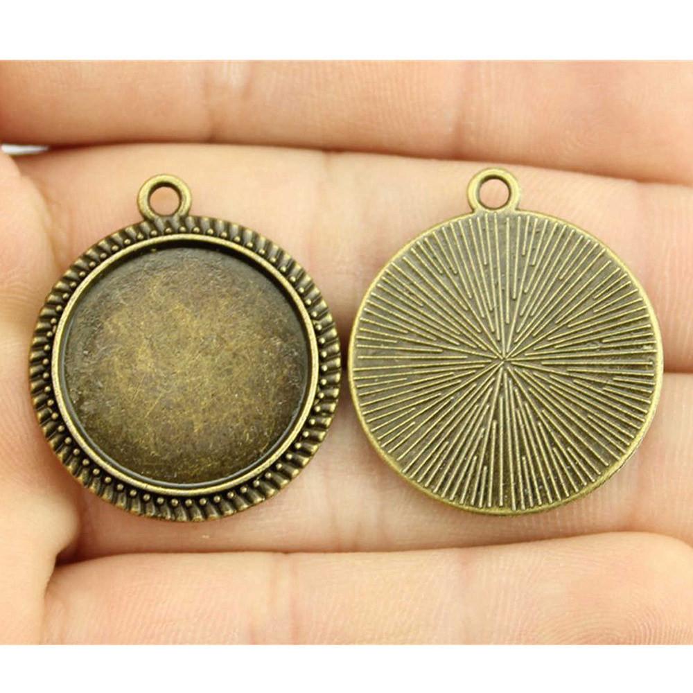 Hodí se pro kulatý 20mm skleněný kabošon Základní lůžko Podložka Bezel Doplňky Díly Chlapecké šperky Cool Dárky Pro