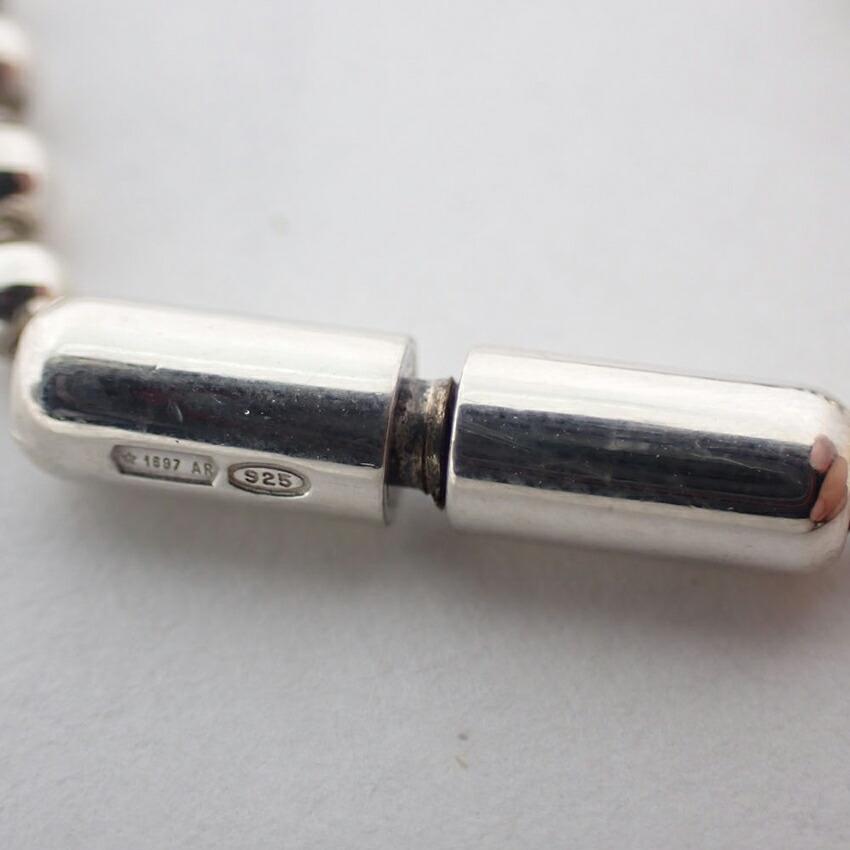 Pre-owned GUCCI SV925 DOG Tag Pendant Necklace j42-10