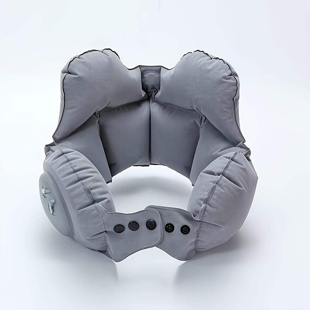 Compressible Inflatable Neck Pillow Travel Portable Cervical Support Pillow Compressible Air Pillow Travel Neck Pillow Napping Pillow Airplane Pillow