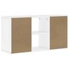 ODDA White TV Stand 79 x 24 x 40 cm Solid Pine Wood