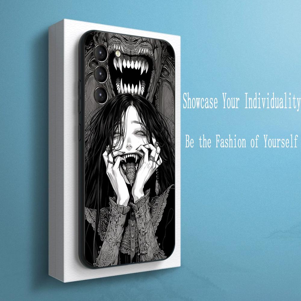 

Demon cool hip-hop pattern design Phone Case For Samsung Galaxy S26 S25 S24 S23 S22 S21 Plus Ultra Note20 Soft Black Galaxy S24 Ultra