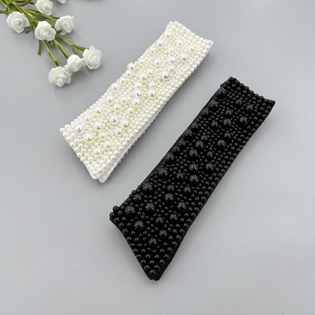 Ruční korálkování Pearls Límec Elegantní Sweet Girls Halenka Límeček Odnímatelná klopa pro Lady Peterpan Límec Heavy Duty Shawl