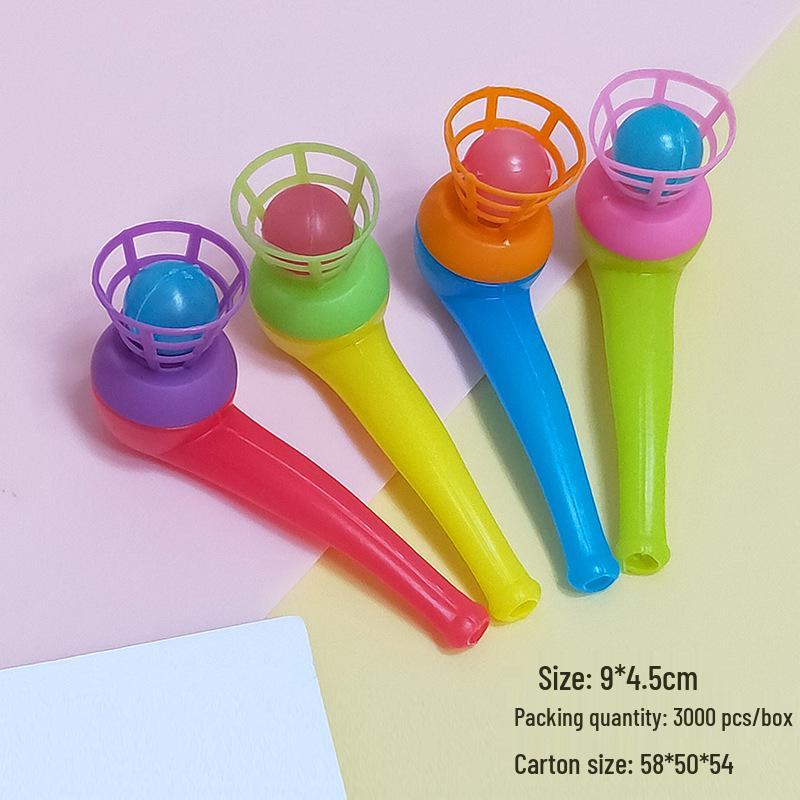 Nostalgic Classic Retro Blow Ball Toy - Traditional Children s Plastic Toy for Fond Childhood Memories