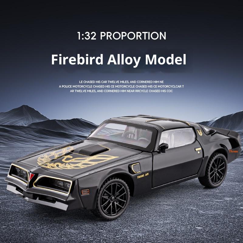 1/32 Pontiac Firebird Simulated Sound and Light Alloy Die-cast Car Model Supercar Car Model Children's Toy Car Ornaments