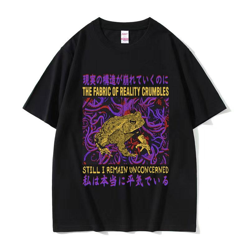 Japanese Evolve Into Crab Funny Graphic T Shirt Unisex Unisex Retro Fashion High Quality Tshirt Cotton Oversized Tshirt Streetwear