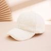 Single-color thick winter warm and versatile baseball cap, men's and women's daily casual outdoor commuting baseball cap