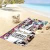 Name Custom Taylor Poster Print Beach Towel, Large Soft Quick Dry Towel for Beach Camping Swimming