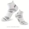 5/6 Pairs Men's Socks Athletic Cushioned Support Ankle Socks Cotton Blend Breathable Comfortable Low Waist Crew Socks For Sports