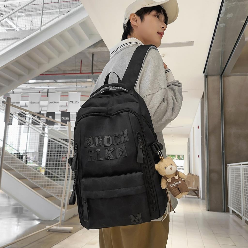 Schoolbag1011 new tooling style junior high school students large capacity backpack male high school students original schoolbag male tide