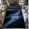 Hertha BSC FC Fußballmuster Weicher Teppich rutschfest für Innenbereiche Sport Dekor Matte für Schlafzimmer