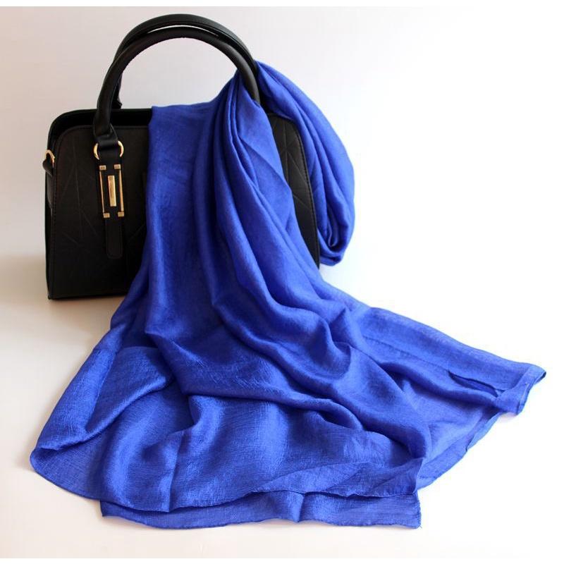 Neuer niederländischer Leinenschal für Damen, einfarbig, Baumwolle und Leinen, All-Match-Schal, Sonnenschutz, Strandtuch, Perle
