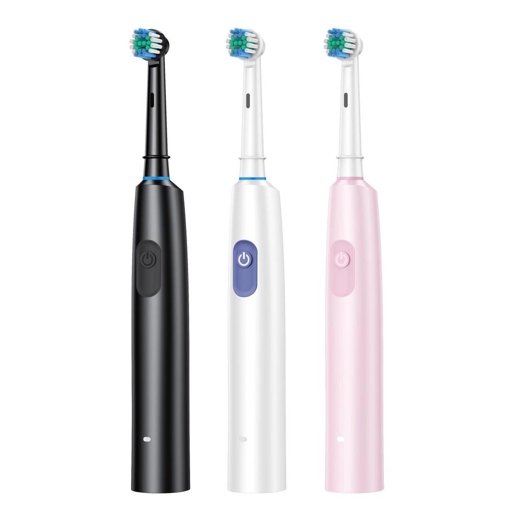 5-Speed Rotating Smart Electric Toothbrush with Soft Bristles and Waterproof Metal Shaft