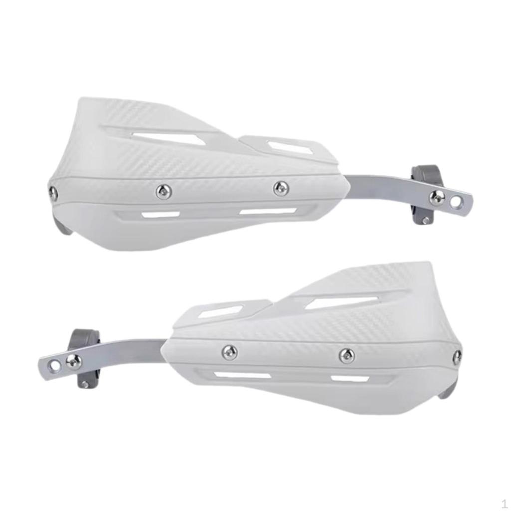 2 Pcs Aluminum Alloy Motorcycle Handguards, Universal MultiPurpose Equipment for Quads, Scooters And