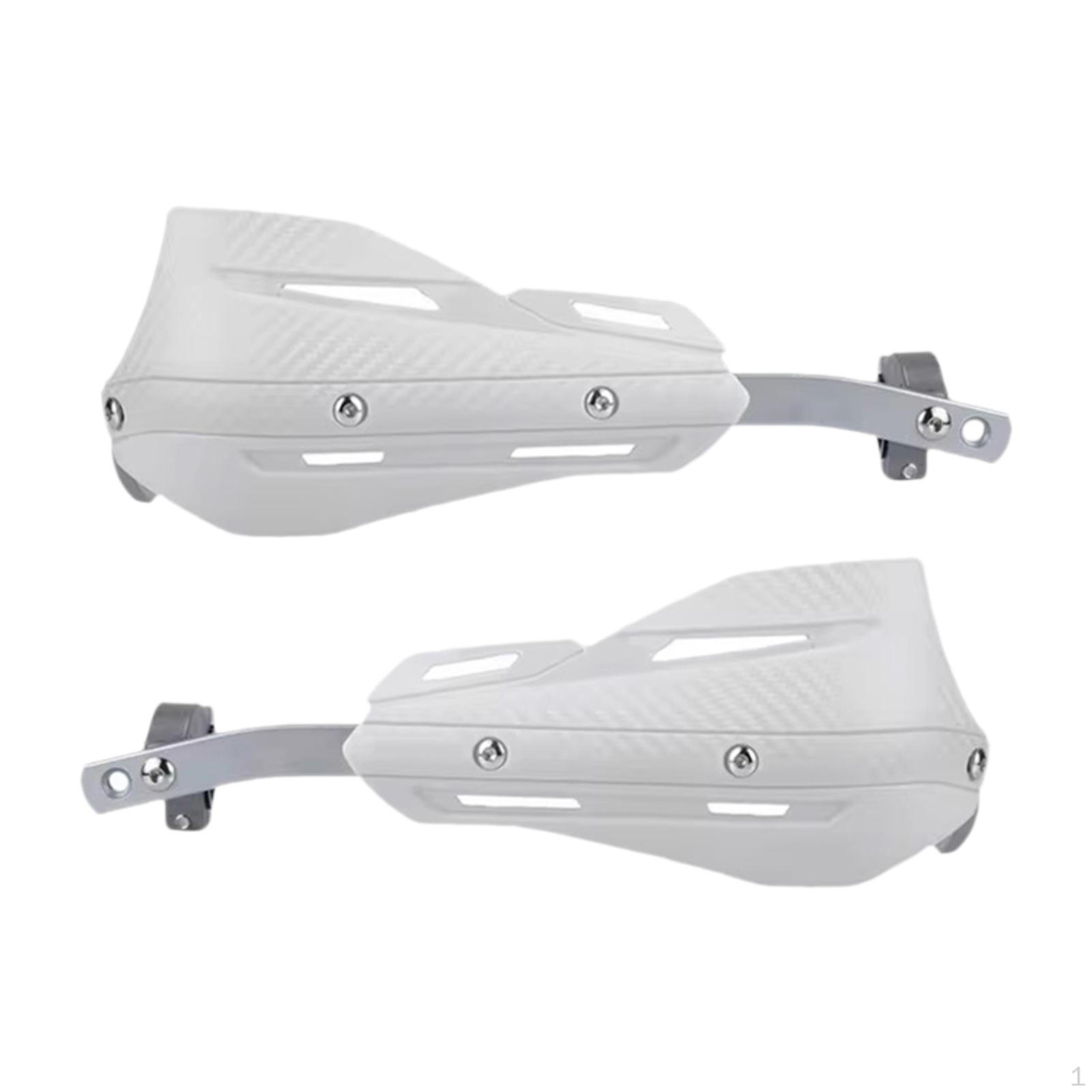 2 Pcs Aluminum Alloy Motorcycle Handguards, Universal MultiPurpose Equipment for Quads, Scooters And