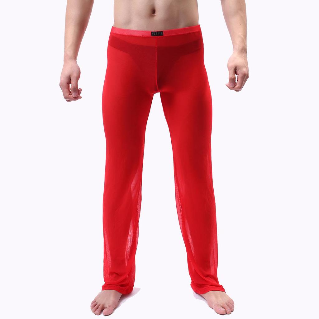 Men's See-Through Mesh Pajama Pants E667