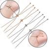 5Pcs Silver Necklace Extender Gold Stainless Steel Chains  Necklace Adjustment Accessories