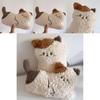 Cute Cat Plush Pillow With Embroidered Animal Design For Sofa Bed Decor And Gift