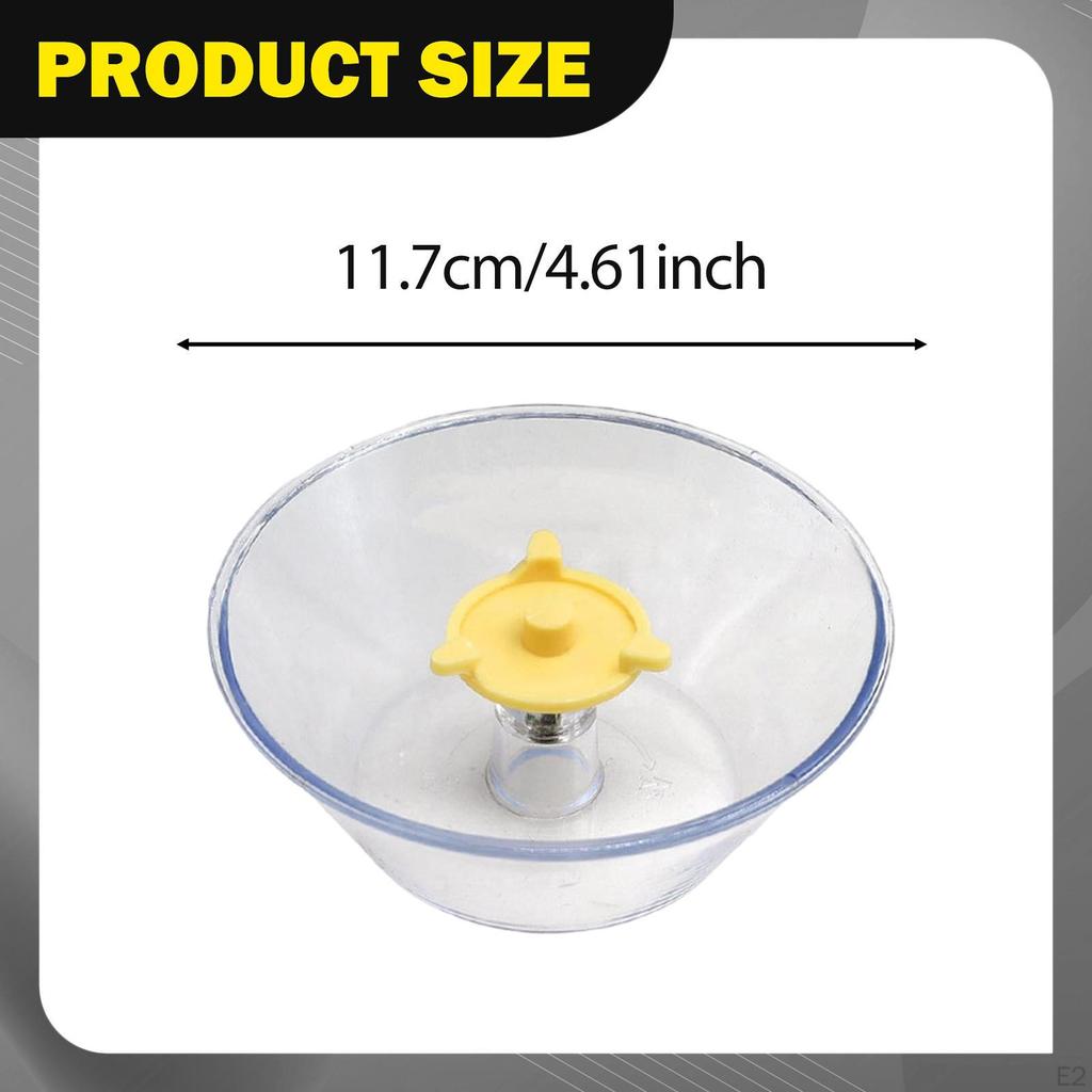 2Pcs Range Hood Oil Cups Catcher Box Easy to Clean Round Transparent Reusable Collector Kitchen