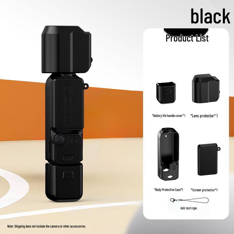 DJI Pocket 3 Silicone Protective Case - Full Coverage Anti-Scratch OSMO Gimbal Shell Accessories.