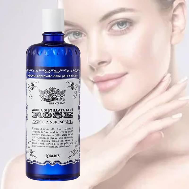 Luxusní italský růžový hydratační tonikum Akome pro ženy, hydratační 300 ml, originál