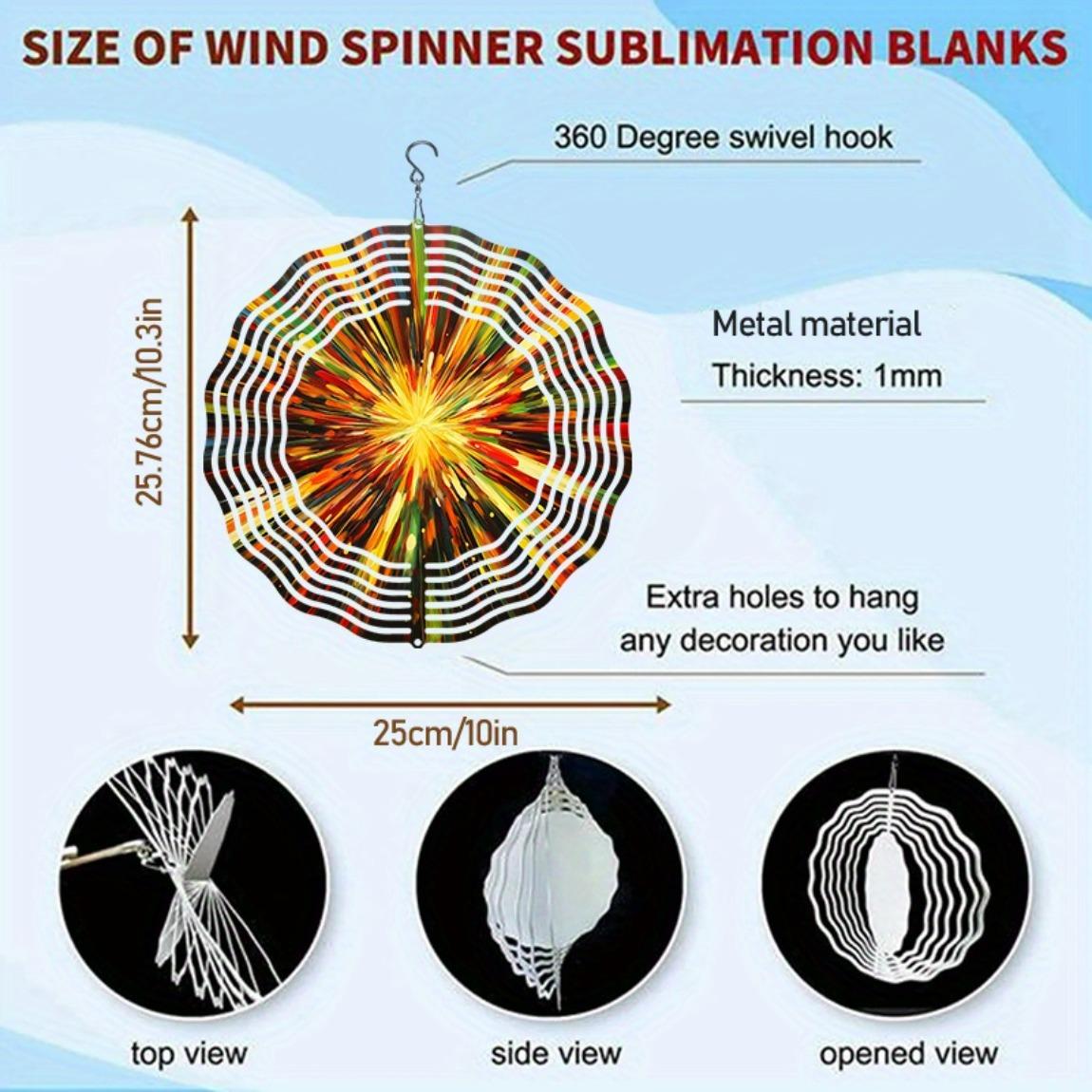 

Яркий Взрыв Цвета Арт Металлическая Музыка Ветра – Вращающийся на 360° Крюк, Неэлектрический Наружный Декор для Сада и Патио 01A