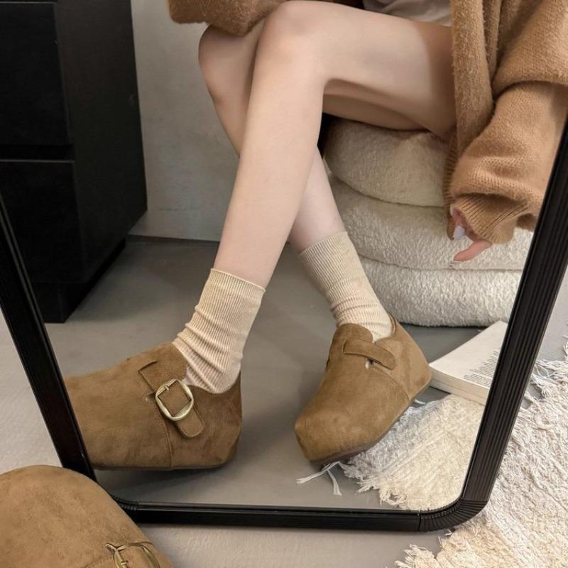 All-inclusive Thick-soled Women's Shoes, New Autumn and Winter Shoes, Fleece Cotton Shoes