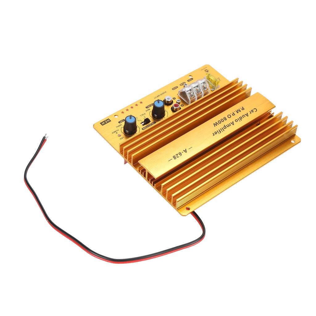Car Amplifier Board 800W High Power Aluminum Alloy Powerful Bass Subwoofer Board for Car Speaker 12V