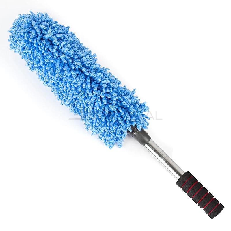 

Car Body Duster Retractable Wax Dust Wash Mop Retractable Car Tyre Wheel Brush Wet And Dry Dual Use Handle Dust Remover