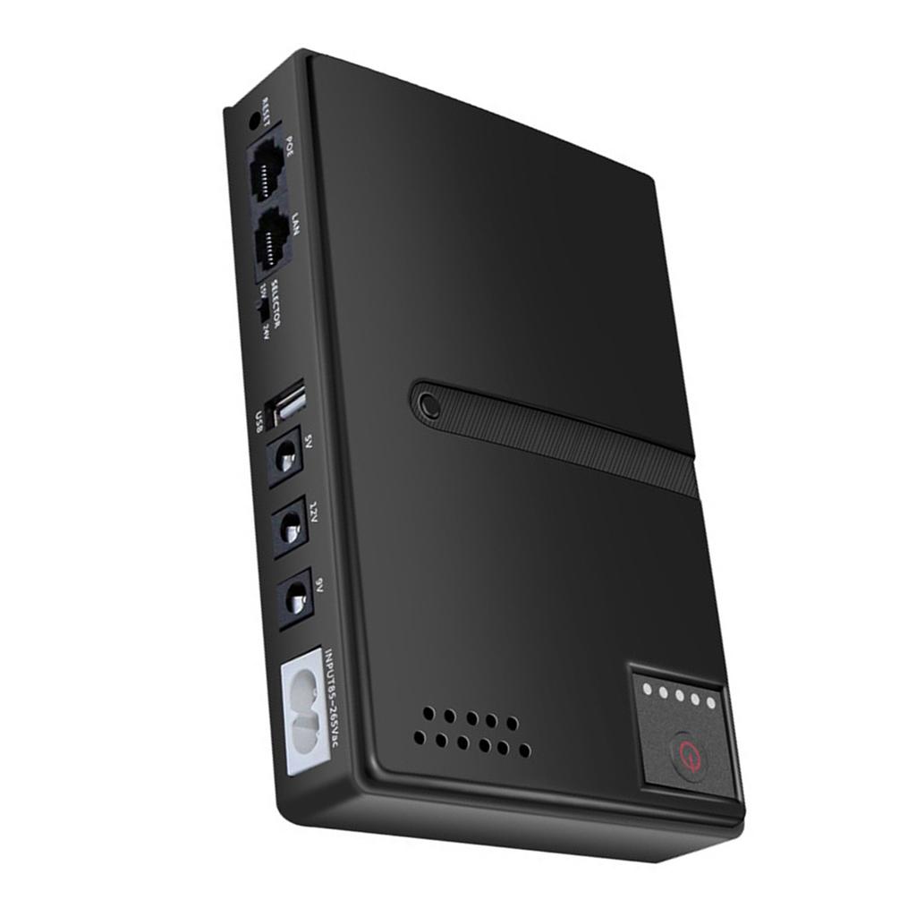 USV-Stromversorgung 10400mAh 36W USB 5V DC 5V 9V 12V POE 15V 24V 6 Ausgänge Notstromversorgung für