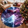 Demon Slayer Pattern Round Rug, Indoor/Outdoor Mat, for Picnic, Gameroom, Bedroom, Office, Living Room, Home Decor Carpet, Birthday Gift