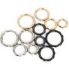 Gold Silver Zinc Alloy Hooks Carabiner Purses Handbags Snap Clasp Clip Spring Polygon-Ring Buckles Bag Belt Buckle