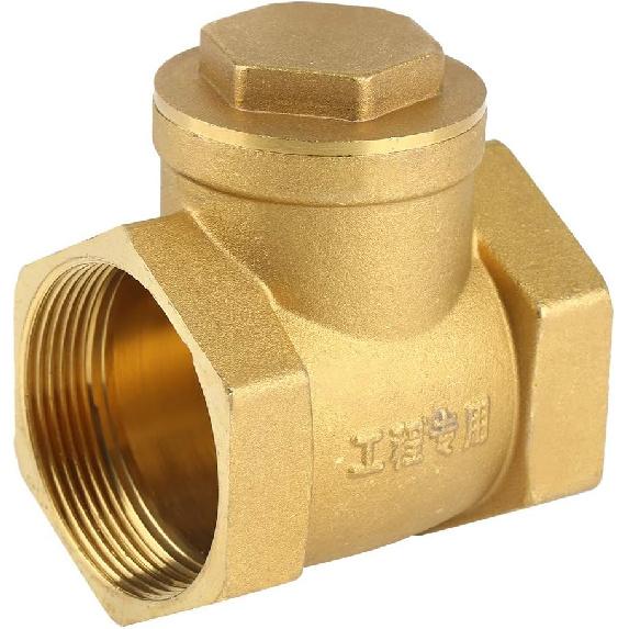 1pc DN50 Check Valve Brass Swing Non Return Valves 2" Female Thread Valve Tube Connector Tool Prevent Water Backflow