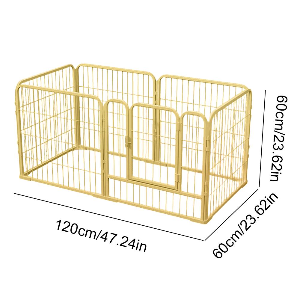 6 Panels Heavy Duty Dog Cage Detachable Dog Puppy Playpen Kennel Heavy Duty Dog Exercise Fence for Dog Cat Rabbit Pet Exercise