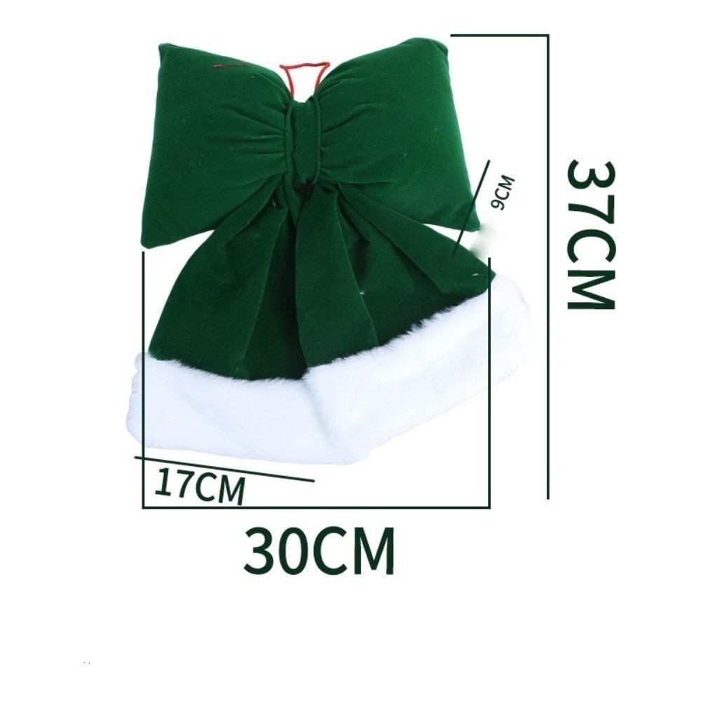 New Bowknot Bowknot Pendant Red Green Creative Xmas Tree Charm DIY Xmas Tree Ornament New Year