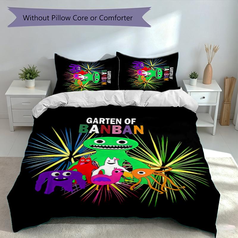 3pcs Garten of Banban Duvet Cover Set, Includes 1 Duvet Cover and 2 Pillowcases,Skin-Friendly&Comfortable Fabric,Suitable Bedding Sets