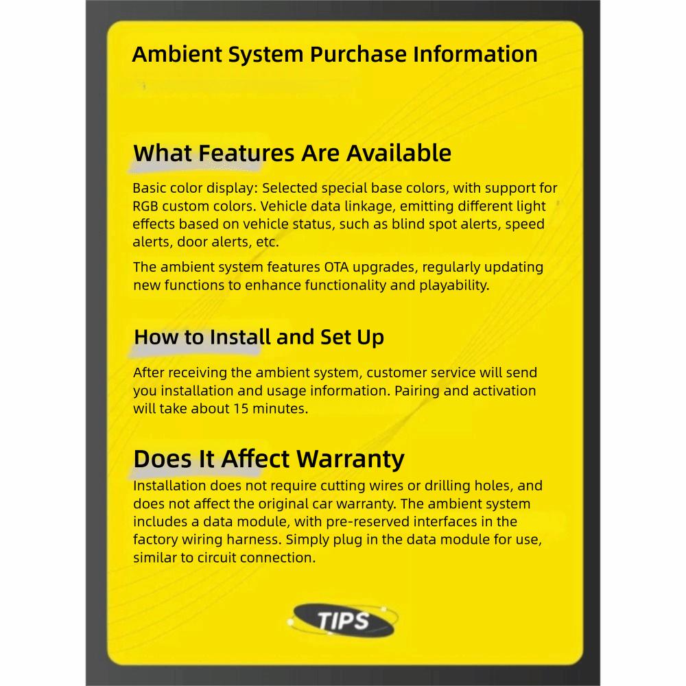 Smart Air Vent Ambient Light System for Tesla New Y Juniper Model 3 Highland  Model 3 Y 2021+