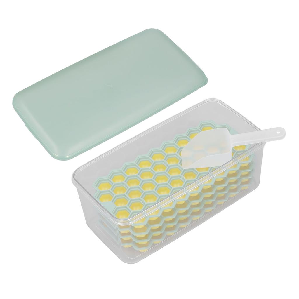 3.3L Ice Cube Tray with Scoop 4 Layers 188 Grids for Ice Cube Storage Container for Home