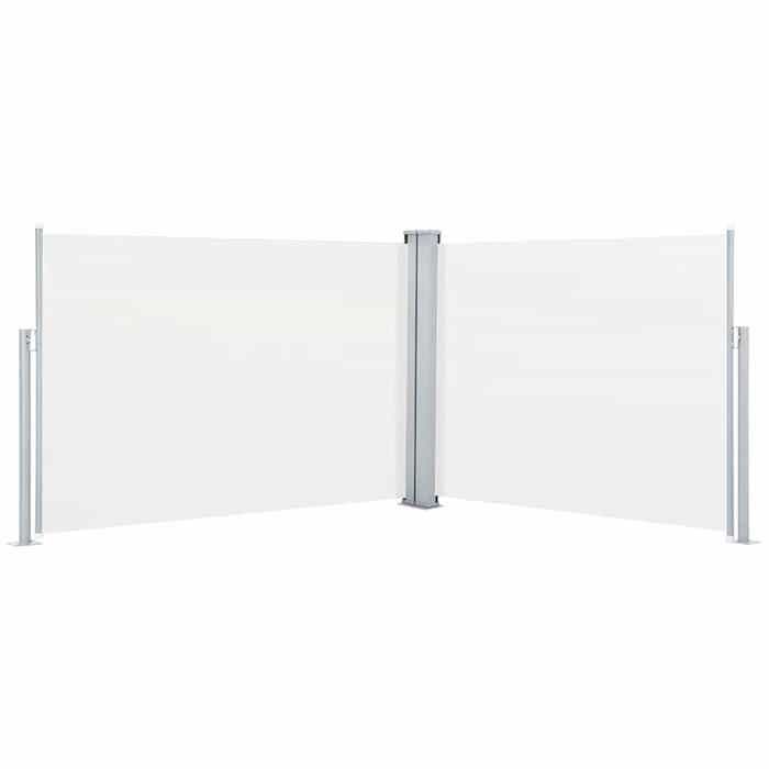VidaXL Auvent latéral rétractable Crème 120 x 1000 cm