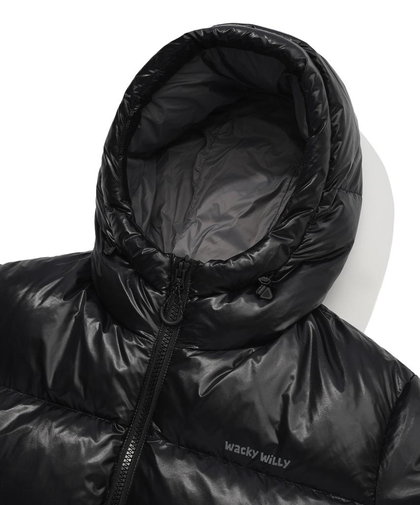 Wacky Willy Hooded Duck Down Jumper Black